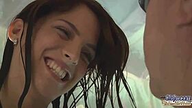 Old young 18+ super hot blowjob cumshot fucked by grandpa in her pussy