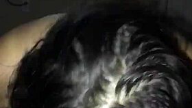 watch this nerd giving a cheating blowjob