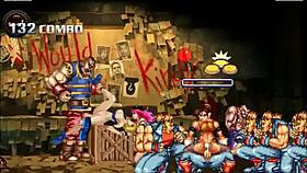 hentai mugen level 1 fighter in a group battle