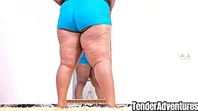 Admiring Her Thick Soft Ebony Body In Homemade Close-Up