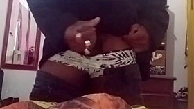 Big black guy calls on zap for fun