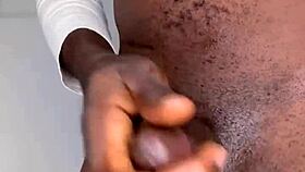 Ninja Man Strokes His Big Cock And Cums Hard