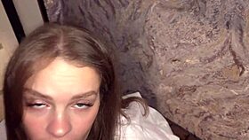 social survey ends with blowjob and pussy