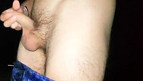 dark cave flashing leads to exhibitionist cum