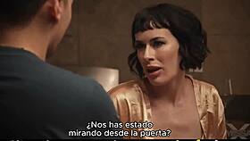 passionate brunette fucks spanish sub in stockings