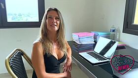 Milena, the sexy MILF, adores big cocks in this amateur video