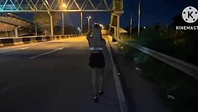 My wife fucks stranger on street first time