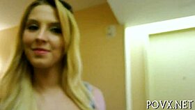 hairy pussy gets cumshots in pov