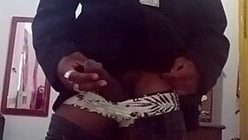 Big black guy calls on zap for fun