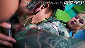 Tattooed Hippie Babe's First Anal Lesson From Kinky Pornstar