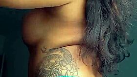 TATTOOED EBONY PROSTITUTE SHOWS OFF ASS BEFORE ANAL FUCKING AND ORAL SEX