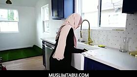 muslimtabu: curvy hijab wife tokyo lynn craves husband's touch