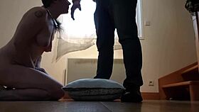 Housewife In Public Bondage Gets Chained, Slapped, And Cumshot In Doggystyle Orgasm?