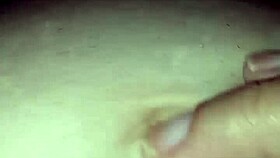 gretala relaxes on toilet seat showing off mature pregnant body