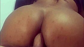 Colombian Sits On Huge Cock With Enormous Ass