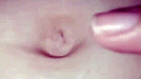 gretala relaxes on toilet seat showing off mature pregnant body