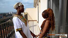 big ass ebony women relaxing with oil and chatting in reality