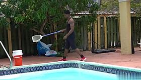 evie olson rides pool boy's huge cock in florida.