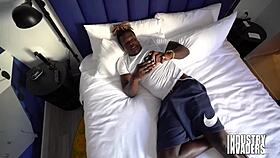 Big titty petite 18+ slut blowing on a huge black dick