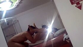 Latina wife worships ass and fucks her old hubby with small cock in cuckold swingers fetish.