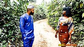 An African Black Stud Embarks On A Quick Journey Through Her Tight Black Bush, Riding And Deepthroating.