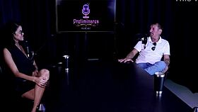 latina in lingerie teasing with toys, craving group fun