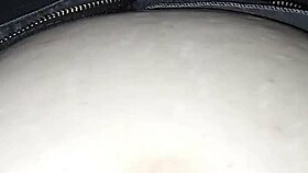 gretala relaxes on toilet seat showing off mature pregnant body