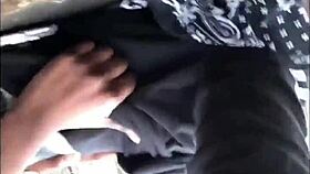 Masked fuck toy gets doggystyle creampie in public quarantine