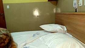 latina pornstar stares at machine in public outdoor setting