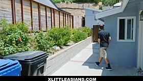 Lulu chu dances to relieve stress, finds jay snooping, fucks his big cock