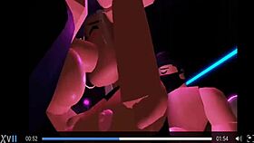 Roblox sex trio fucking and cumming together