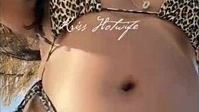 Married Whore Shows Off Bikini Stuffed In Ass.