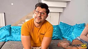 Hungarian girl fucks boyfriend and buddy in doggystyle cuckold scenario