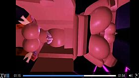 Roblox sex trio fucking and cumming together