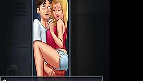 I watch Roxxie get clapped by Mia in a super intense fuck in the locker room