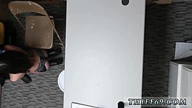 petite teen's gangbang with big cocks caught on cctv