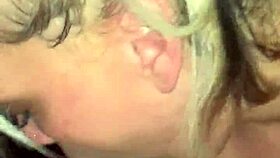 bbc deepthroat with a mature blonde sucking big black cock