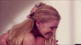 Bridgette and Teen Holly Split Anal Cock in Wild Threesome with Stockings and Gaping