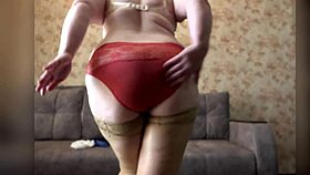 i'm trying on these new panties and my big ass is shaking so much, oops i mean my big tits are bouncing too!