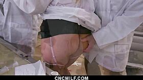 i fucked big tits milf scientists in freeuse science, bent over doggystyle