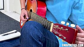 Teen Pop Stepsibs Aubry and Sona Swap and Fuck in Orgy!