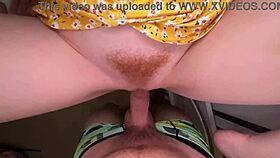 Redhead stepsister gets stuck in dryer, leading to tight pussy fucking