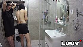 Alice joins boyfriend in shower!