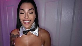 Horny Hotwife Bunny Plays with Another Black Boy