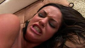 pierced clit brunette wild for hard sex