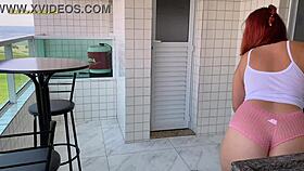 Contratei essa empregada olha o shorts que ele veio que bunda gostosa que ela tem pessoalmente fiquei louco de tes�o