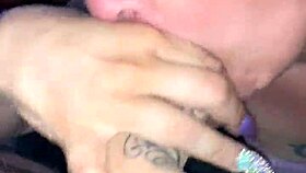 bbc deepthroat with a mature blonde sucking big black cock