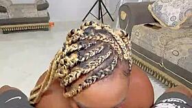 la hermanastra ebony wants sex with the horny neighbor