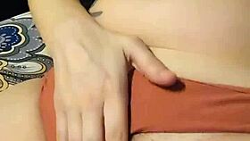 Orgasmic vibrator play in panties!