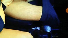 slutty with the car in motion